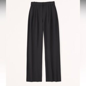 Abercrombie Curve Love Tailored Relaxed Straight Pant